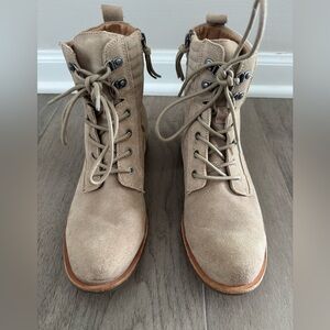 Sofft Beige Lace-Up Boots for Women